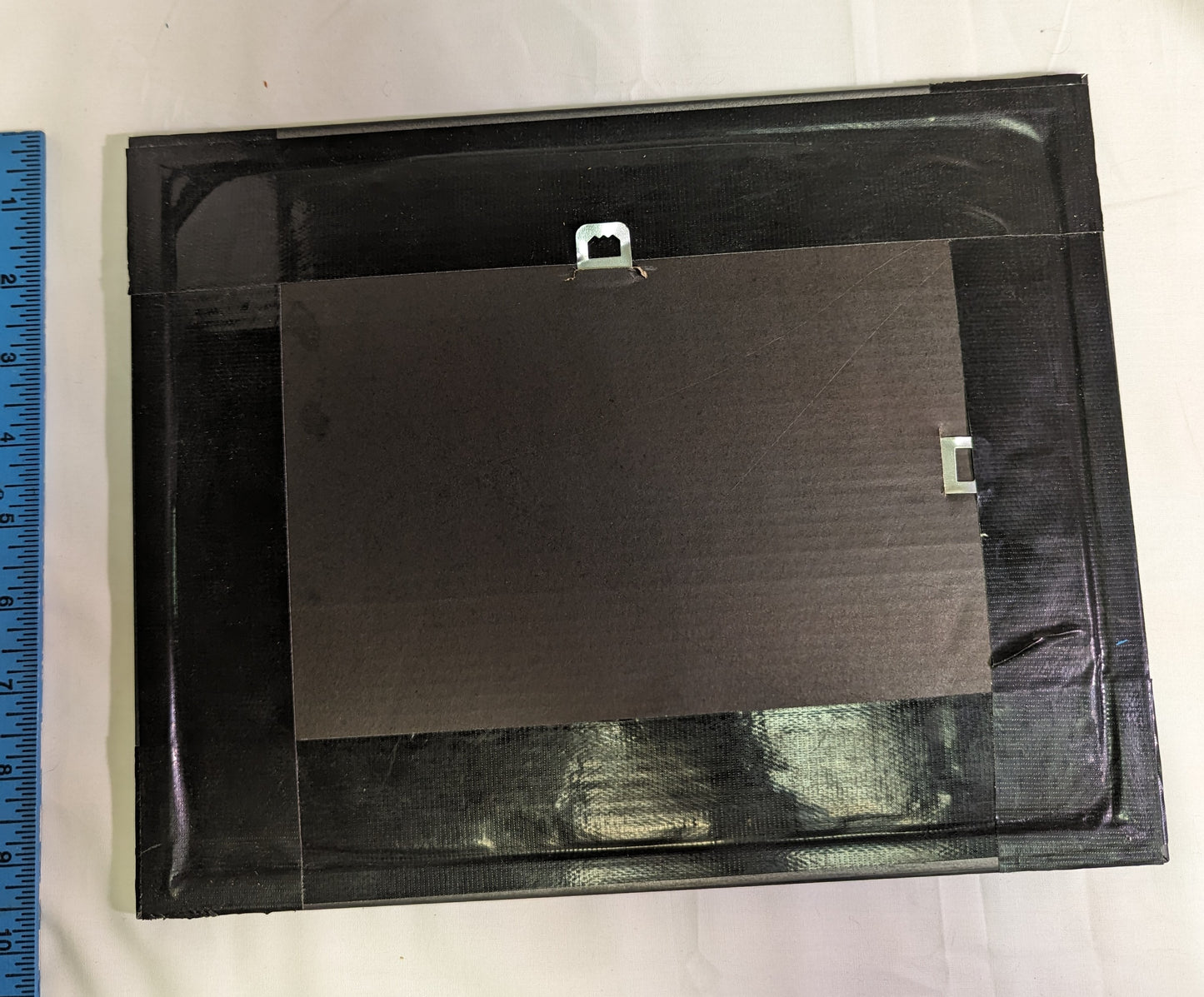 Art Pyrography Merry Christmas Holly and Bells on wood in Frame