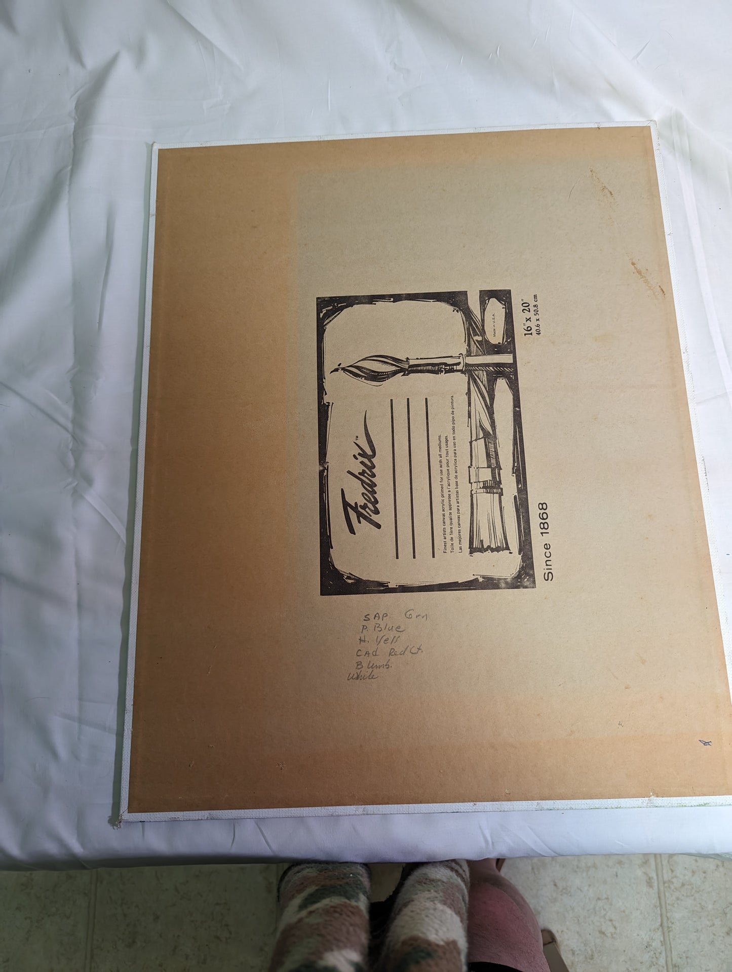 Art Original Oil Painting on Canvas Board  Cabin in Mountains