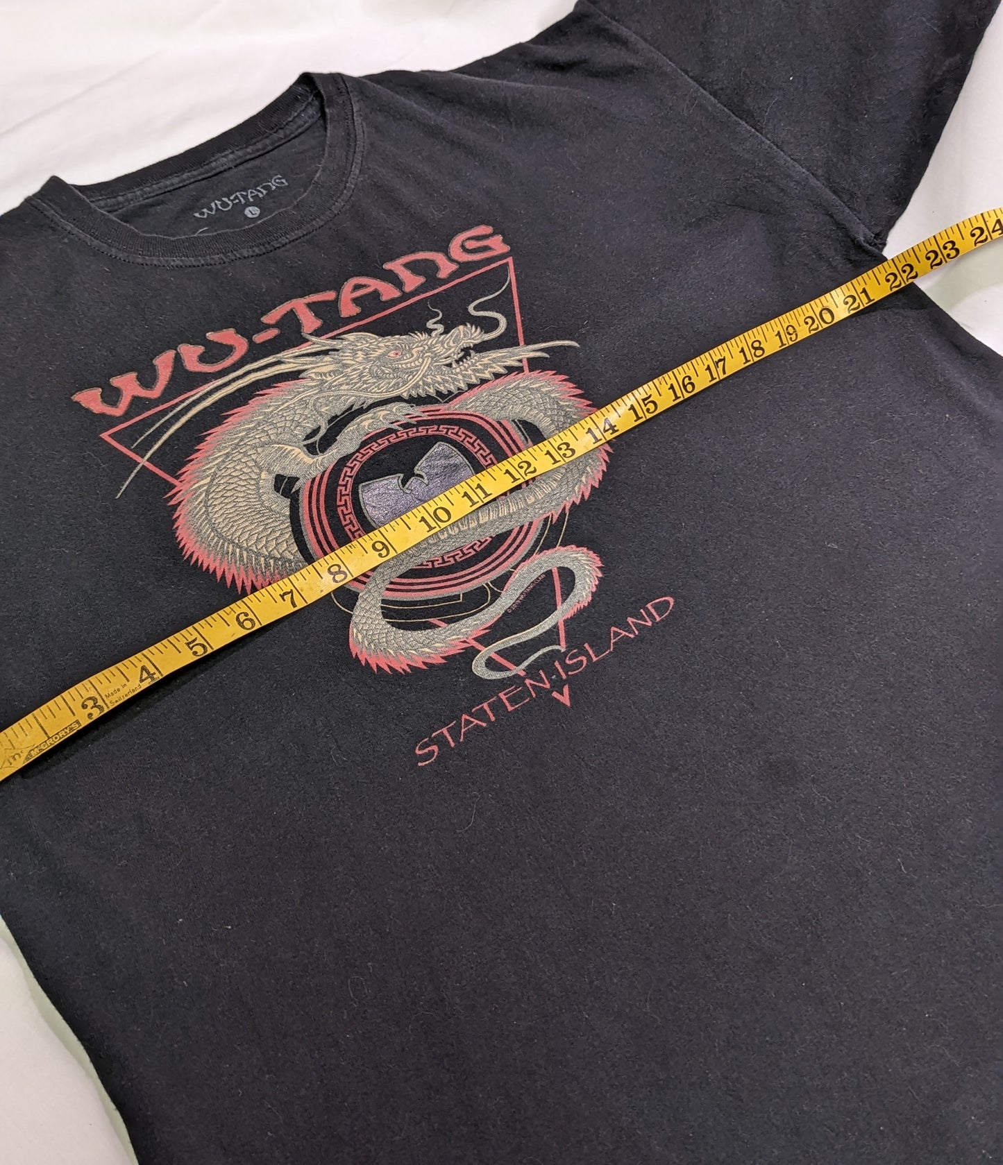 Short Sleeve T-Shirt 2019 Black Wu Tang Clan Staten Island Mens Large