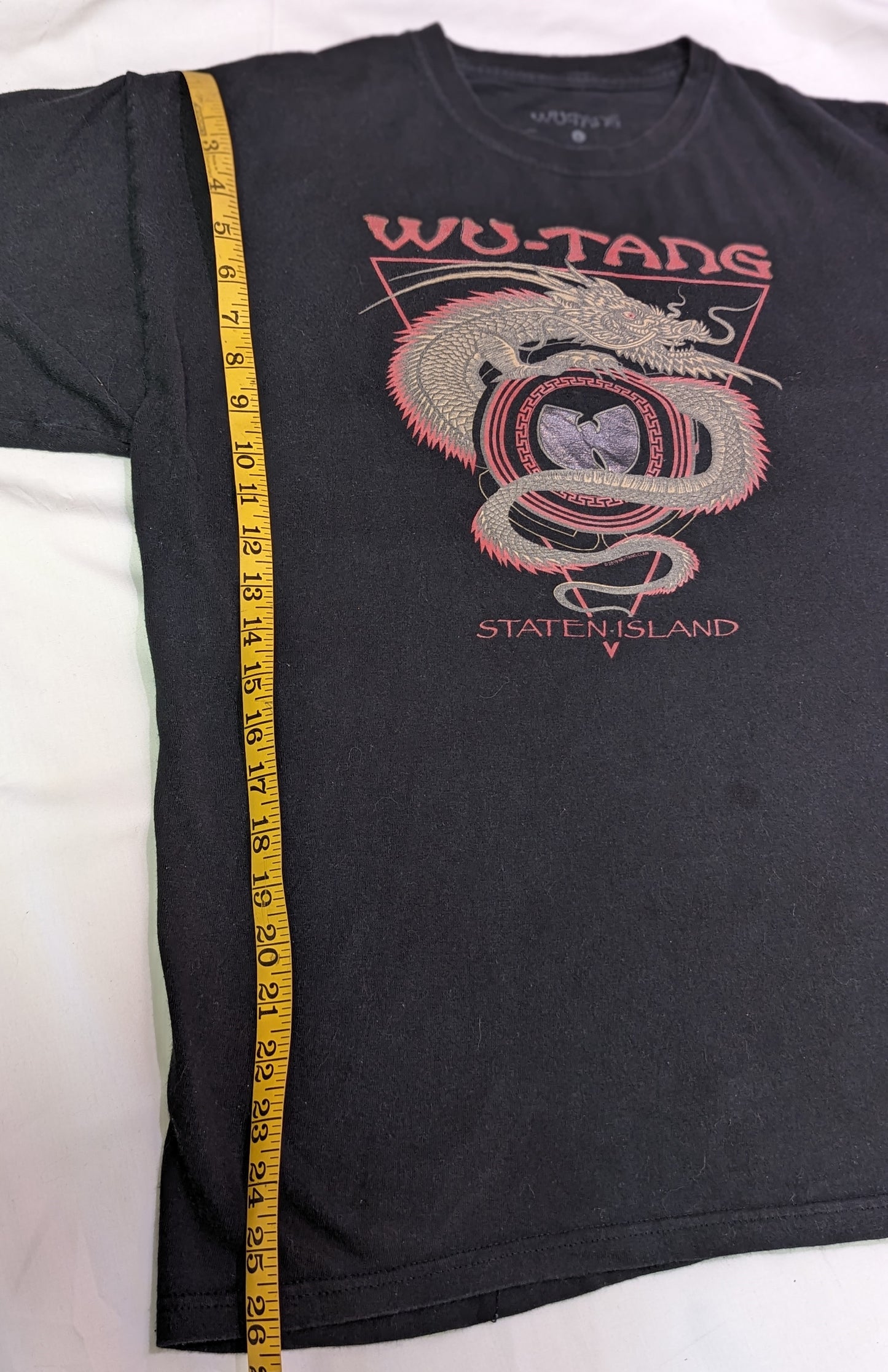 Short Sleeve T-Shirt 2019 Black Wu Tang Clan Staten Island Mens Large