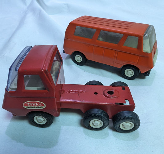 Toy Vintage Tonka Rare 1970s Truck and Van