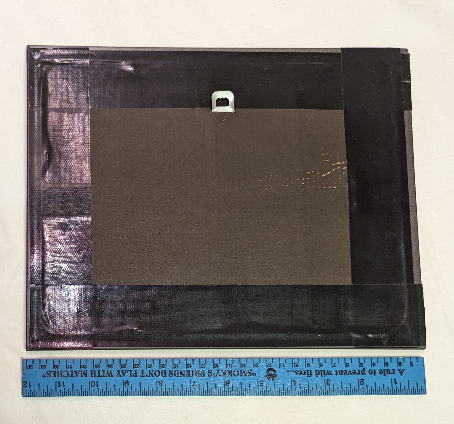 Art Pyrography and colored Tiger in Jungle on wood in Frame w/ Glass