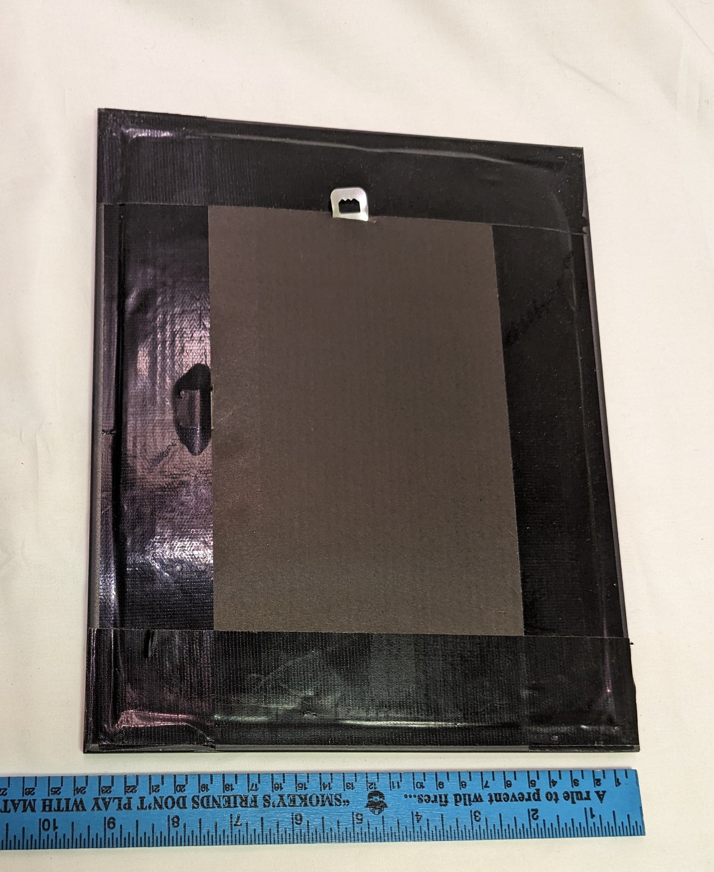 Art Scroll Saw on Wood Duck in Cat Tails in Glass Frame