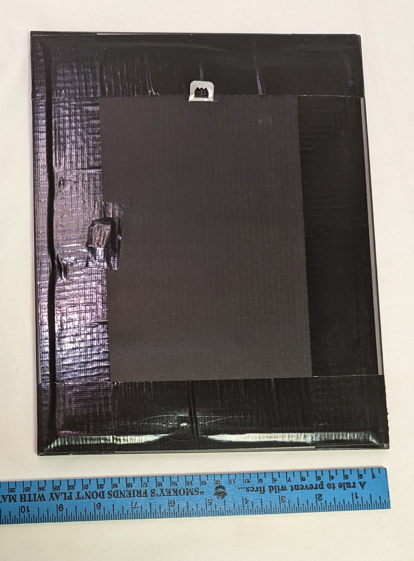 Art Pyrography Funny Cowboy Caricature under glass in Frame