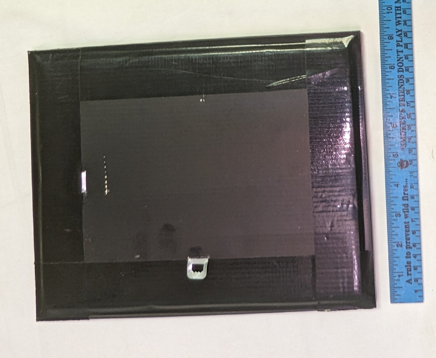 Art Scroll Saw Hand Cut out Three Kittens on wood in frame under glass