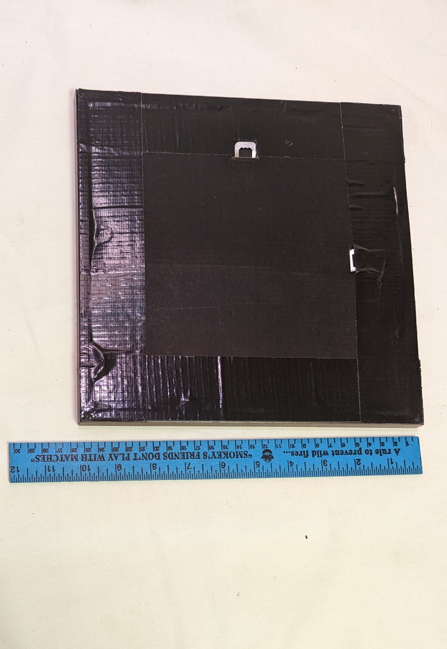 Art Pyrography Hand Burned Colored on Wood Fox drinking from stream in frame under glass