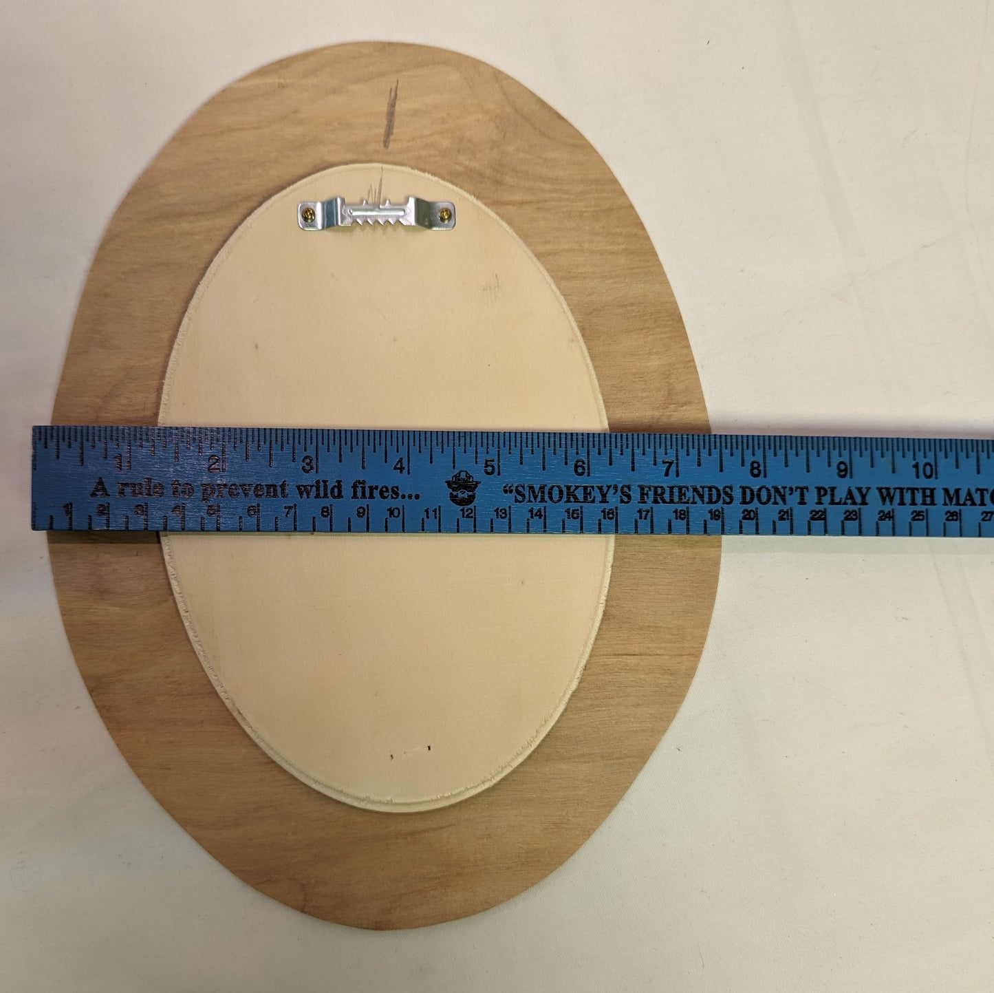 Art Pyrography om wood "Dear Fawn in Forrest" Oval Hanger