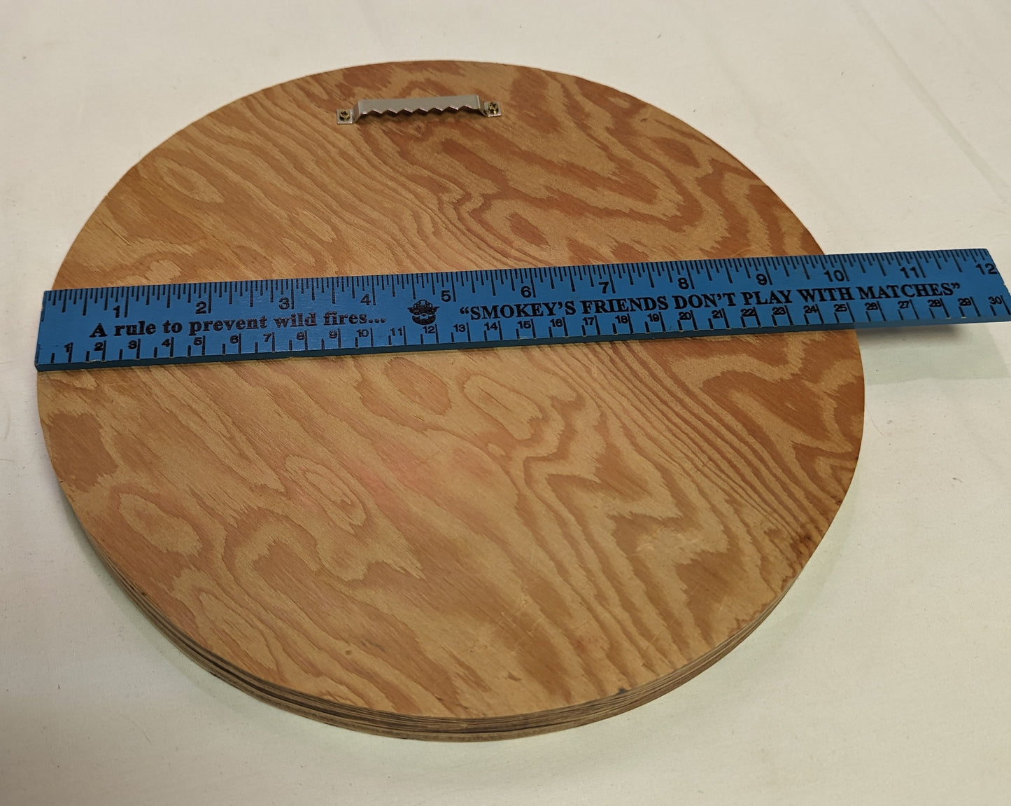 Art Pyrography on Heavy Recycled Round Plywood " Sleeping Leopard "