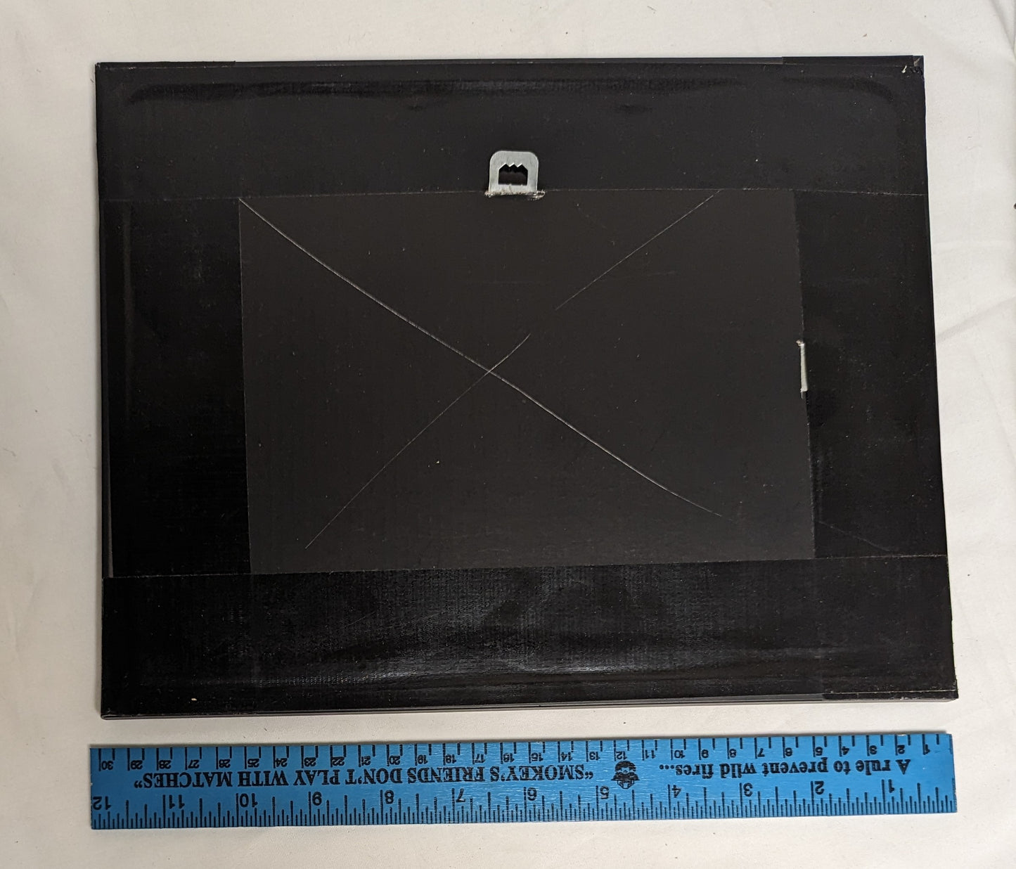 Art Vintage Hand Pyrography on Scroll cut wood " Squirrel and Bird Feeding"   Framed