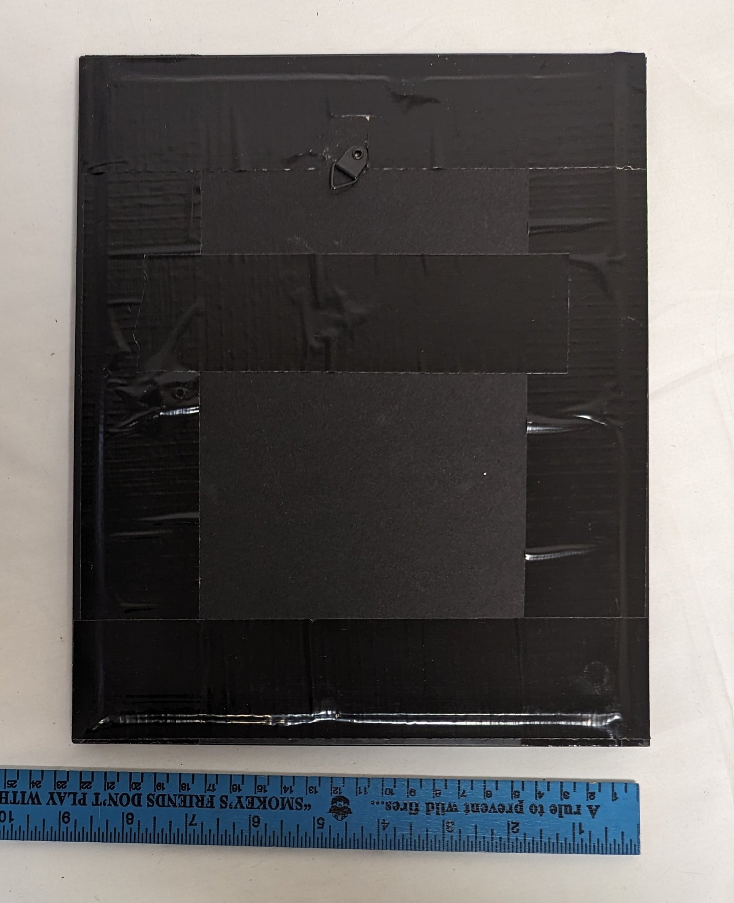 Art Hand Painted on Canvas board in frame under glass " Grey Owl in Moonlight"