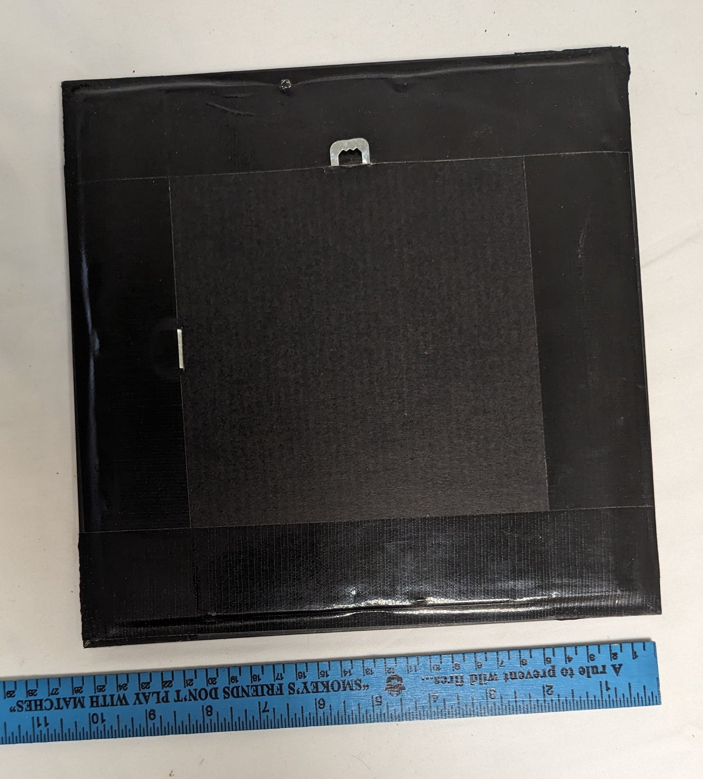 Art Hand Scroll Sawn Leopard Cut Out " in frame under glass