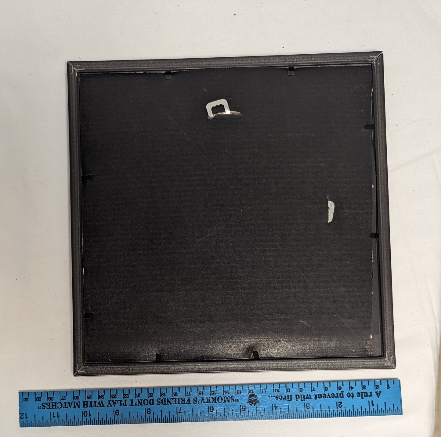 Art Hand Scroll Sawn Delicate "Large Mouth Bass" Sawblade Emblem" in frame under glass