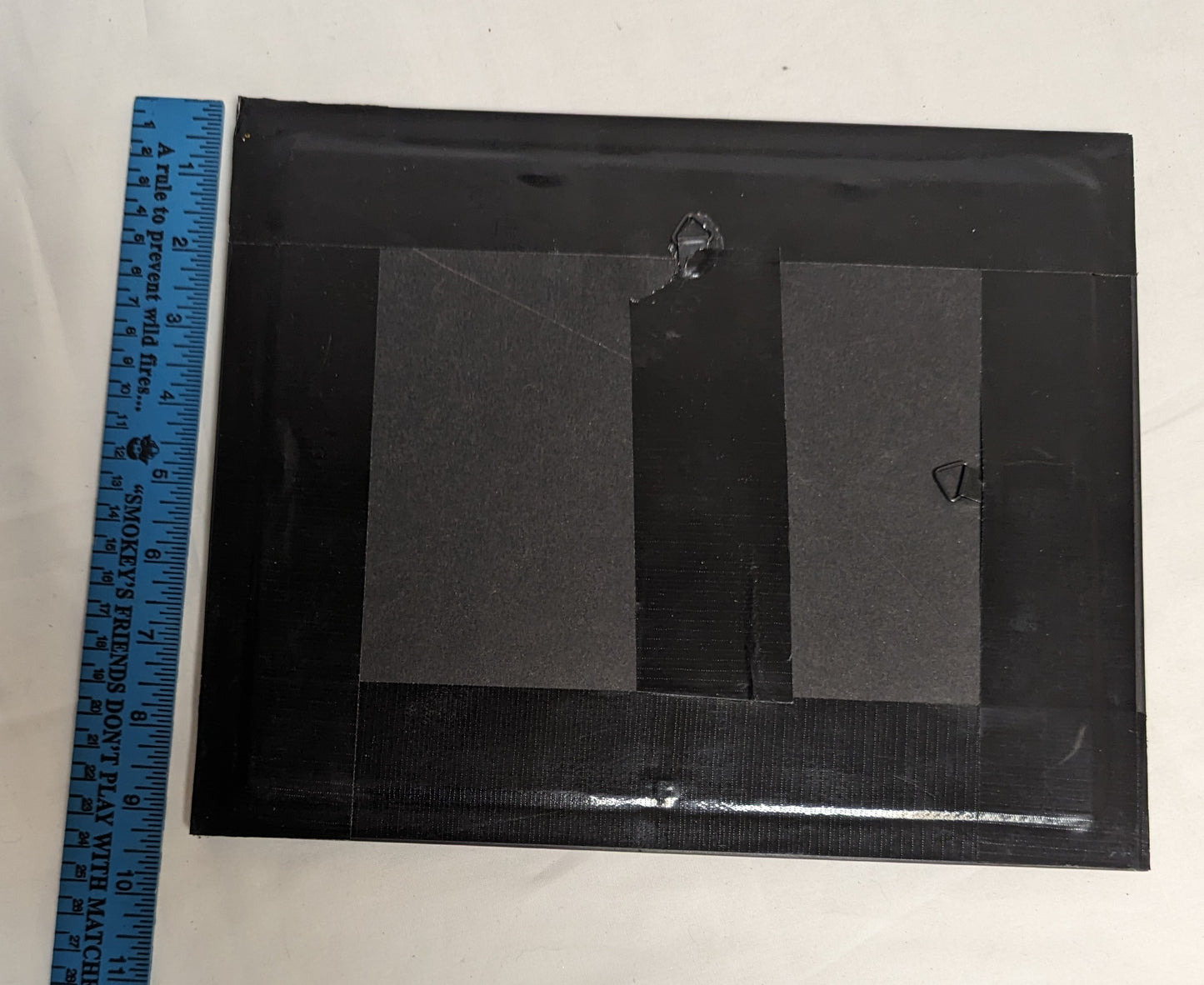 Art Handmade Scroll sawn on wood sign " Cat and Mouse"  in frame under glass.