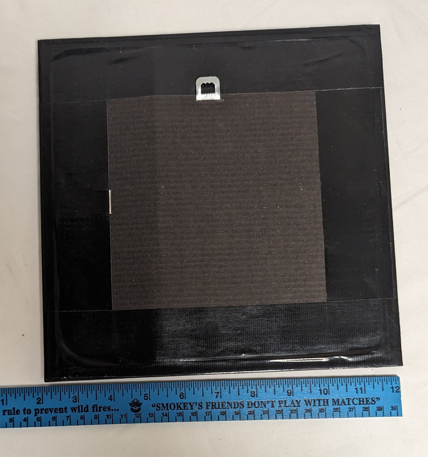 Art Handmade Pyrography on wood color filled " Eagle caught Fish"  in frame under glass