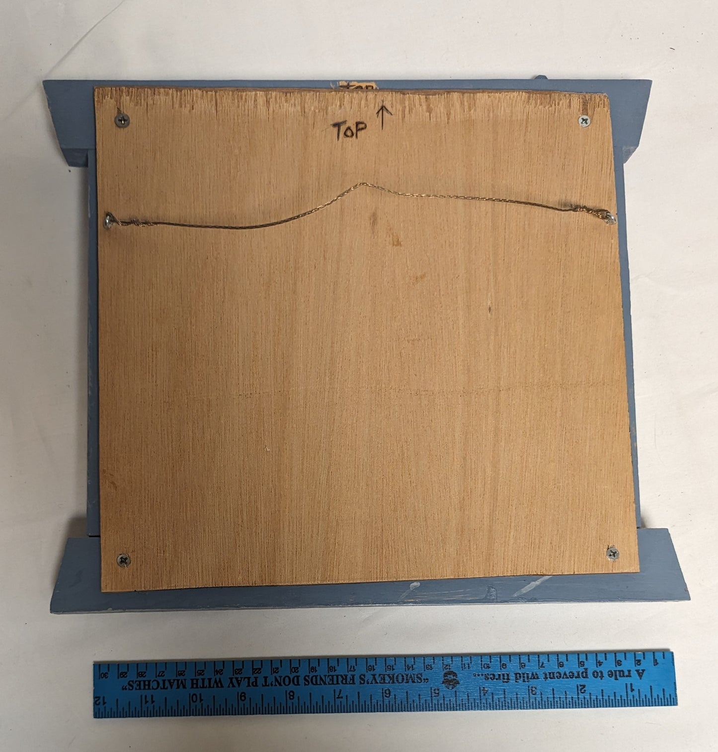 Art Handmade Mixed Media Painting Phot on wood board " Kitten in window"