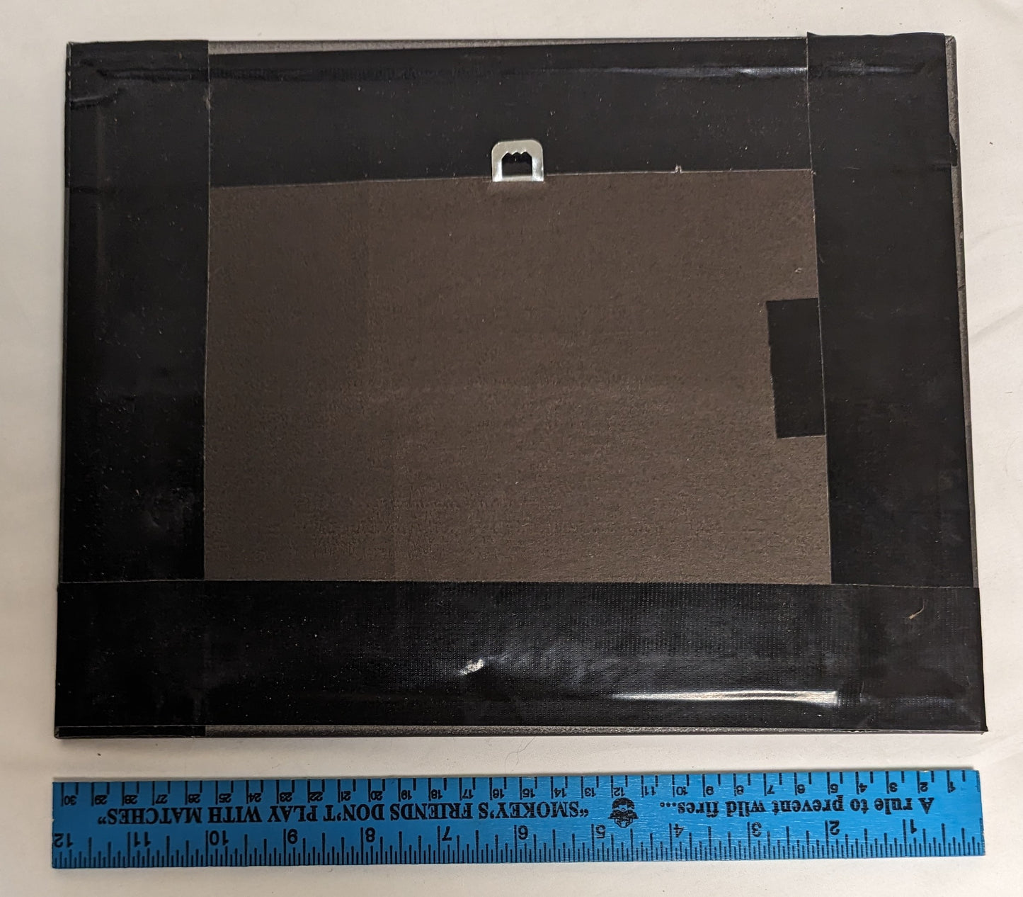 Art Handmade Scroll Sawn Pyrography on wood board " Spooky Haloween"  in frame under glass