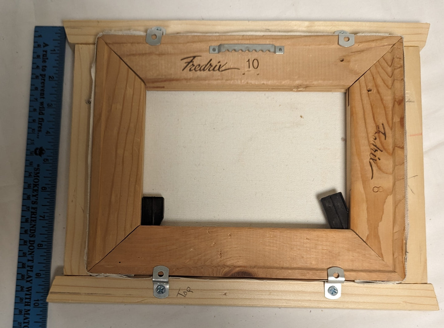 Art Vintage Handmade Painting in custom frame " Duck on Pond" Autographed