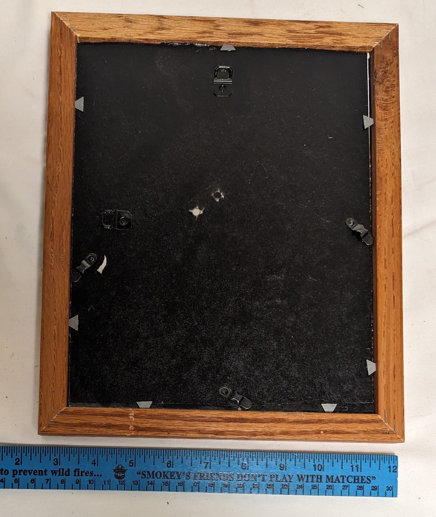 Art Vintage Oil Painting in frame " Bluejay on Branch"