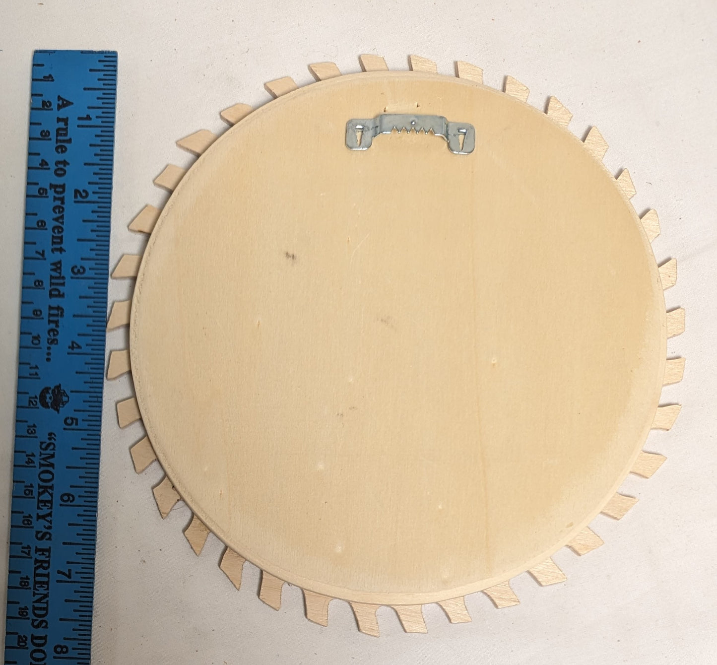 Art Vintage scroll Sawn Cut out on wood shapeed Sawblade "Train Scene"