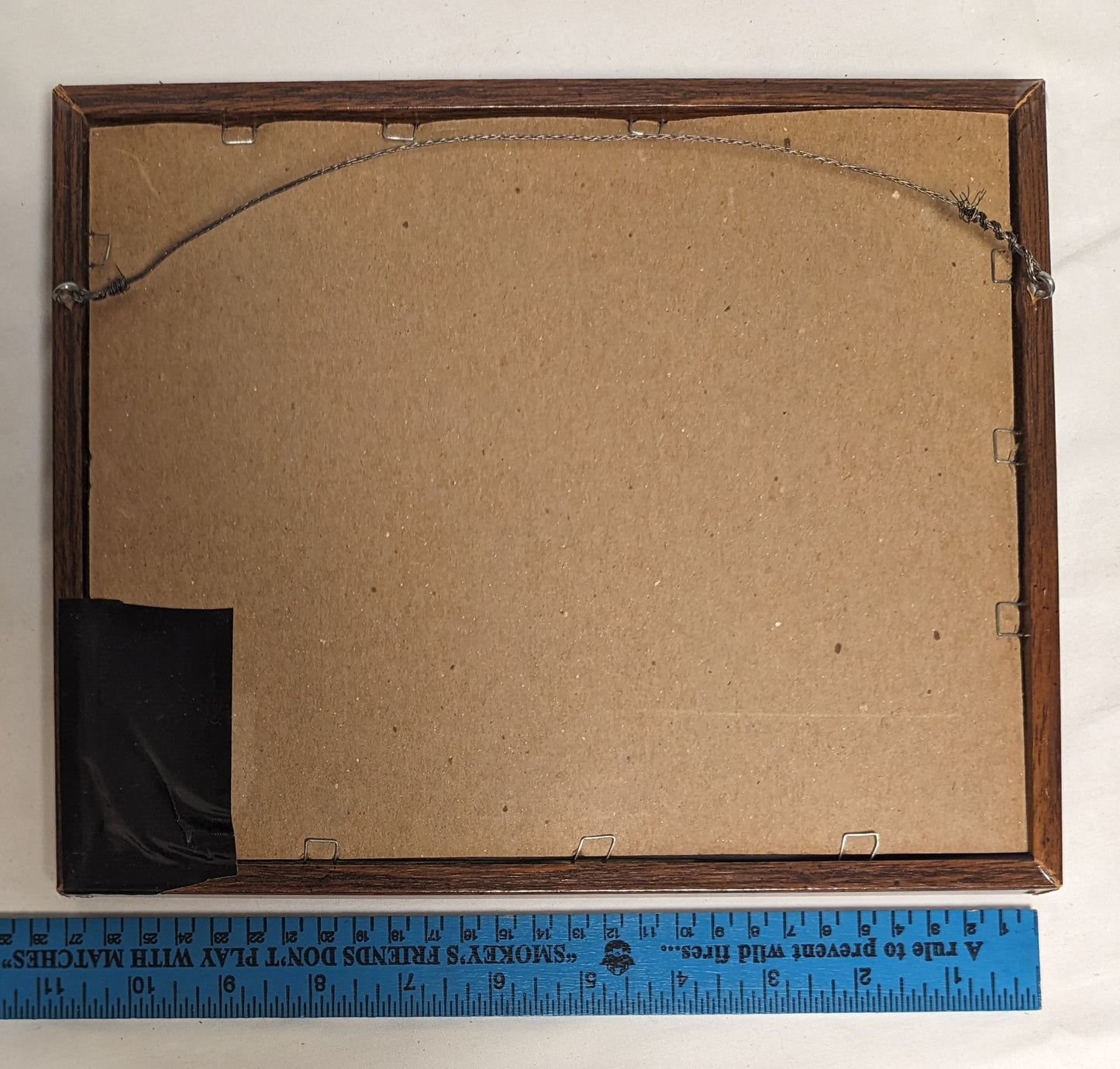 Art Hand Made Vintage Pyrography Scroll Sawn Cuttout Emblem " Skull And Crossed Pistols" In Frame under Glass