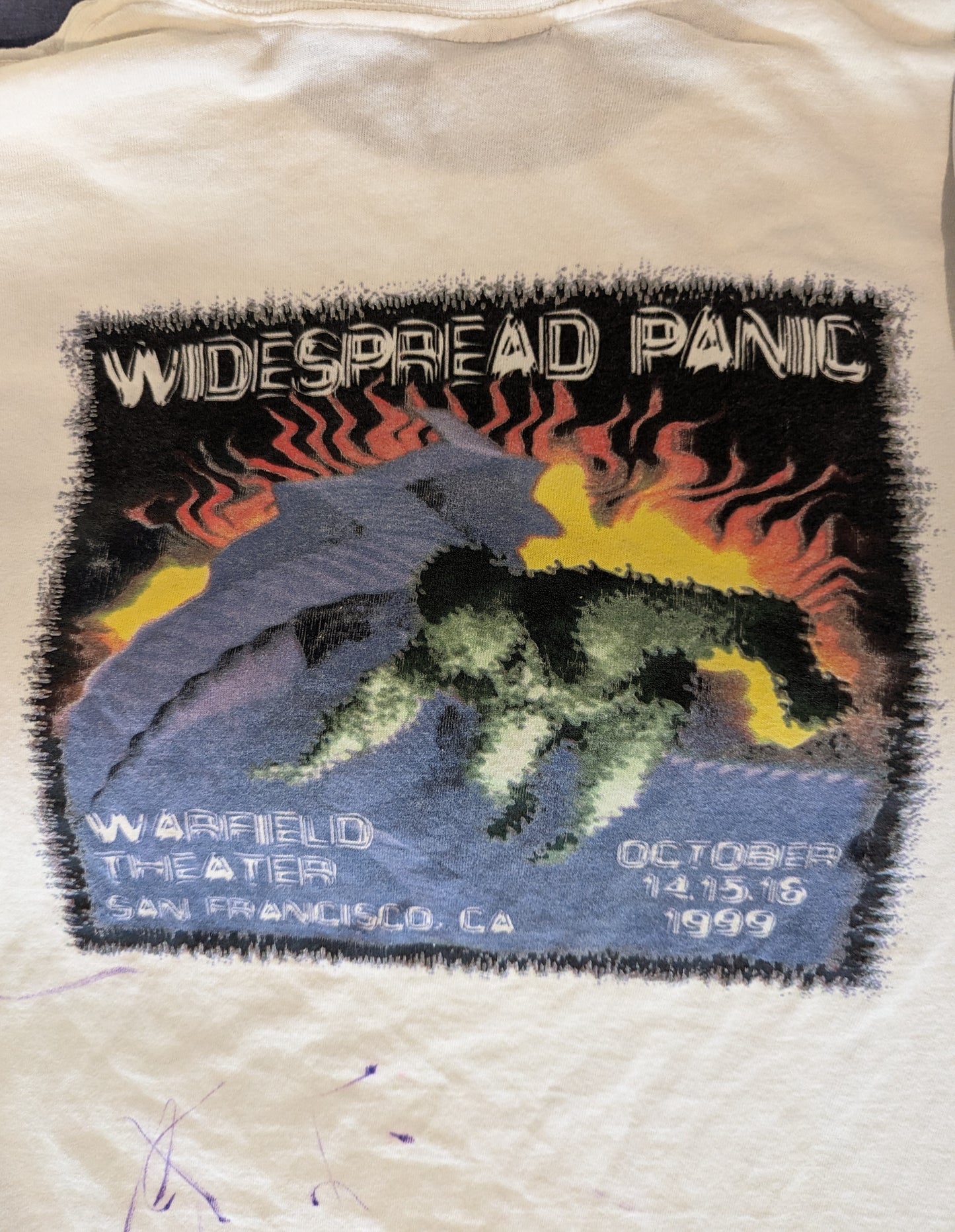 Long Sleeve Show T Shirt The Warfield Theater Widespread Panic