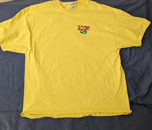 Vintage Yellow Tshirt Rare Widespread Panic Knockoff XL