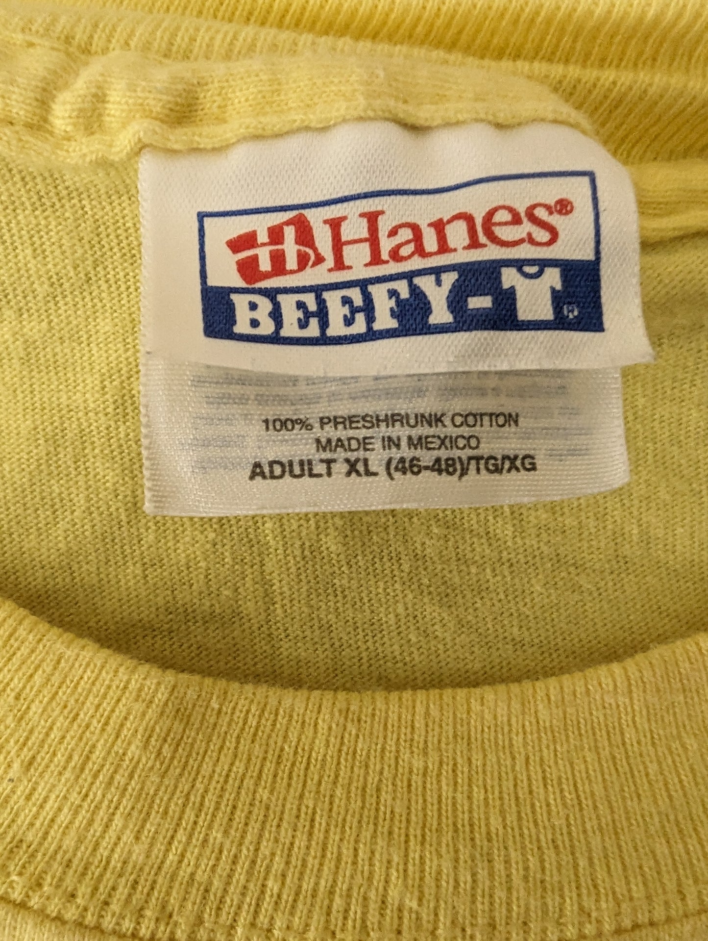 Vintage Yellow Tshirt Rare Widespread Panic Knockoff XL