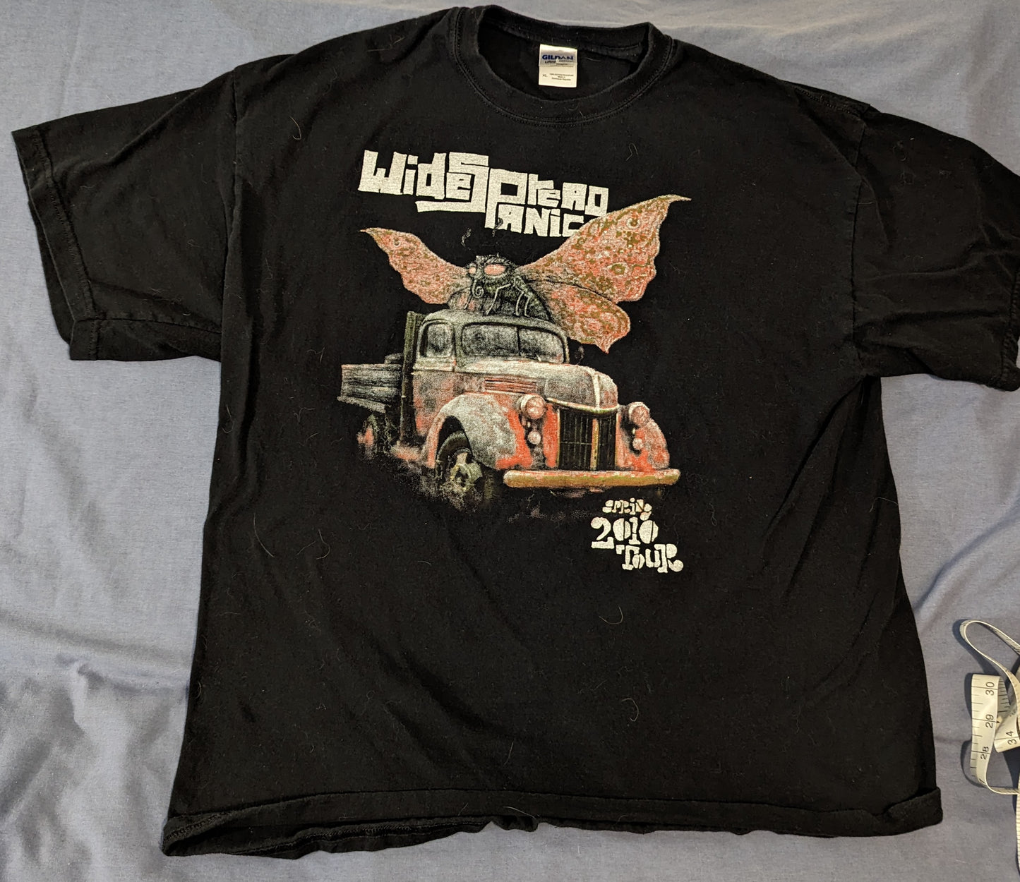 Rare Tour Shirt Widespread Panic Spring Tour 2010 Dirty Side Down Logo Bootleg