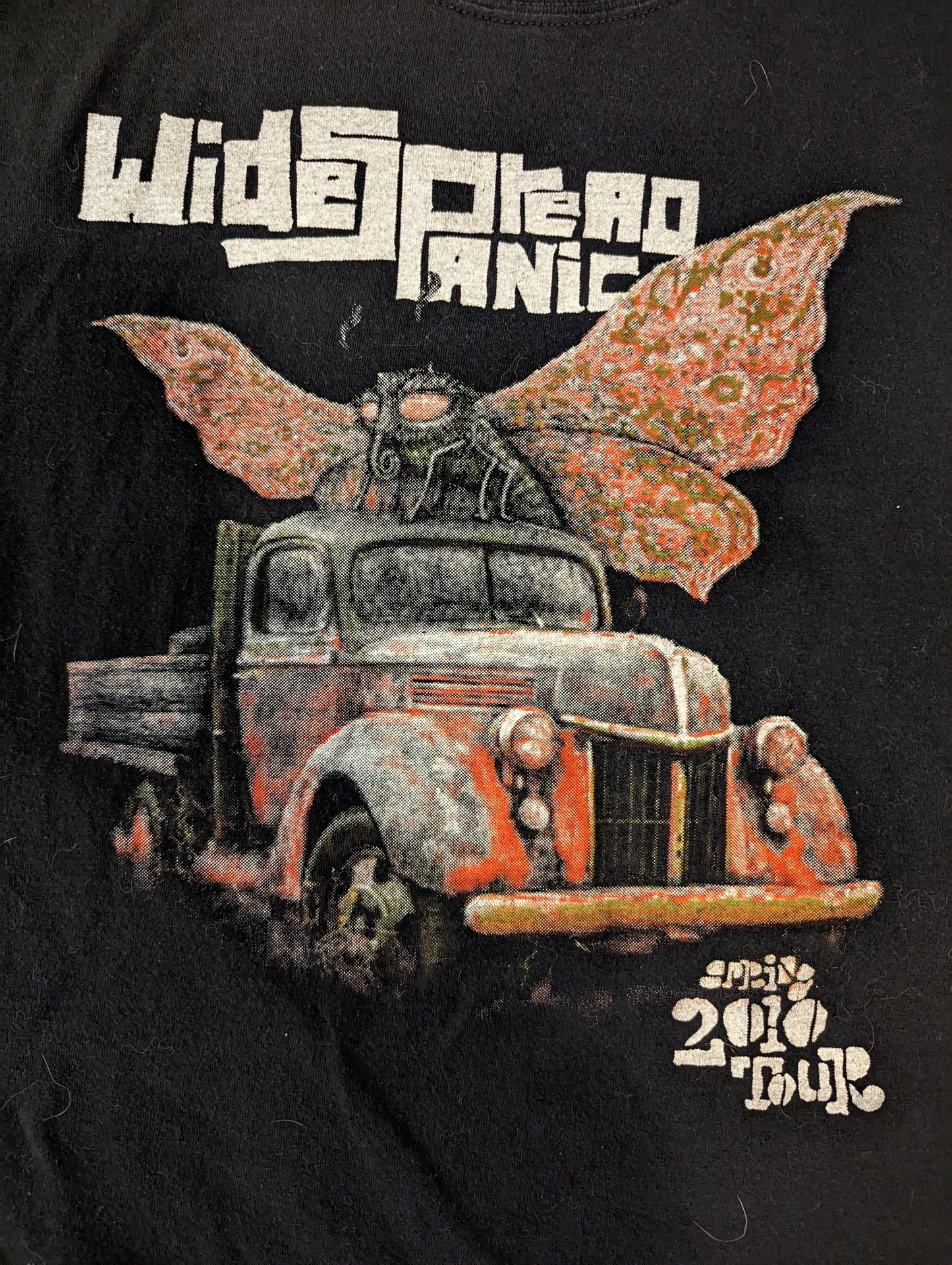 Rare Tour Shirt Widespread Panic Spring Tour 2010 Dirty Side Down Logo Bootleg